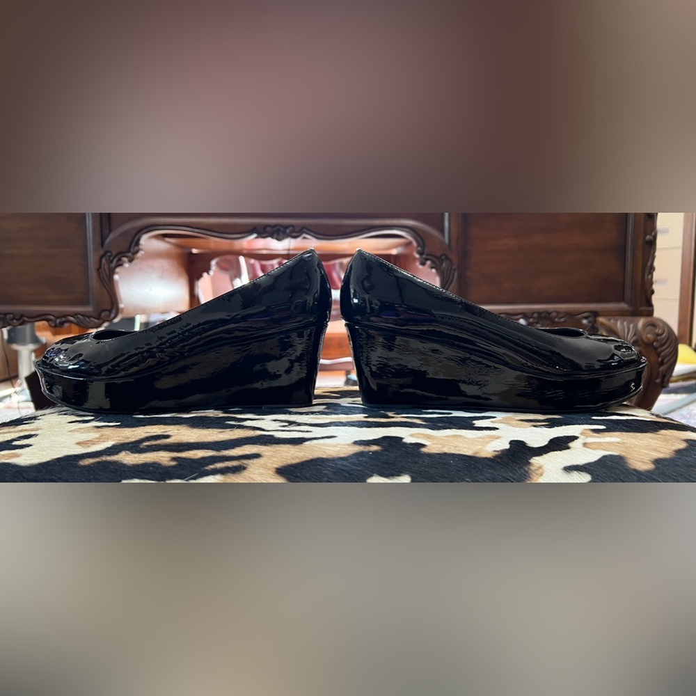 Kors Michael Kors Patent Leather Platforms in Black